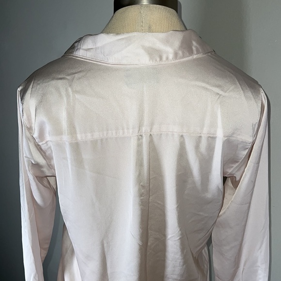 Abercrombie & Fitch Satin Button Down Sleep Shirt xs - Picture 4 of 6